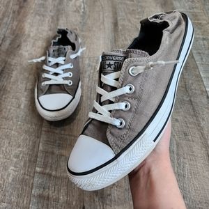 Converse "All Star" Low Top Shoreline Gray Sneakers, Women's Size 10